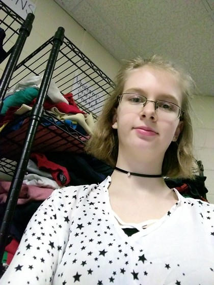 9th Grade- Volunteering for Key Club: Clothes Closet Cleanup